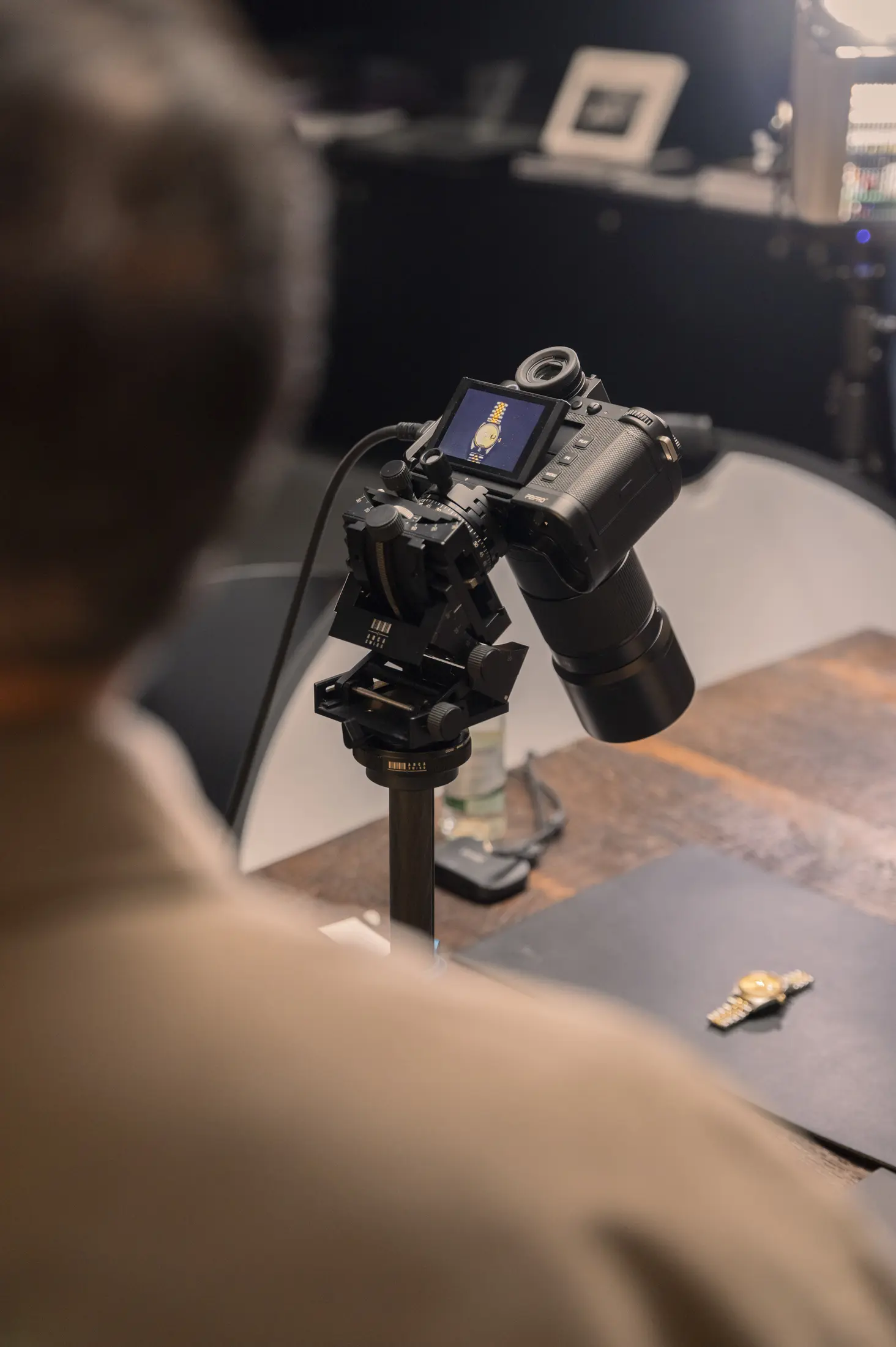 Leica Kamera und Gast während des Watch Events